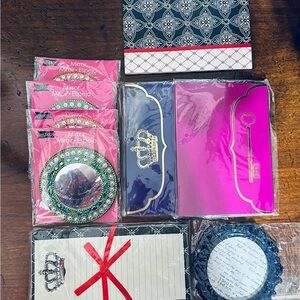 Bundle of Items from Michael’s 3 Journals 4 Beaded Mirrors 1 Navy Pic Frame